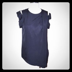 3.1 Phillip Lim Cold Shoulder Asymmetric Top